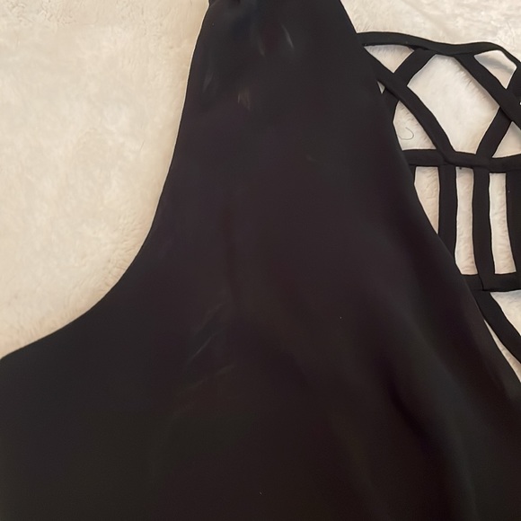 Black Lace Back Romper size XS - Picture 10 of 10